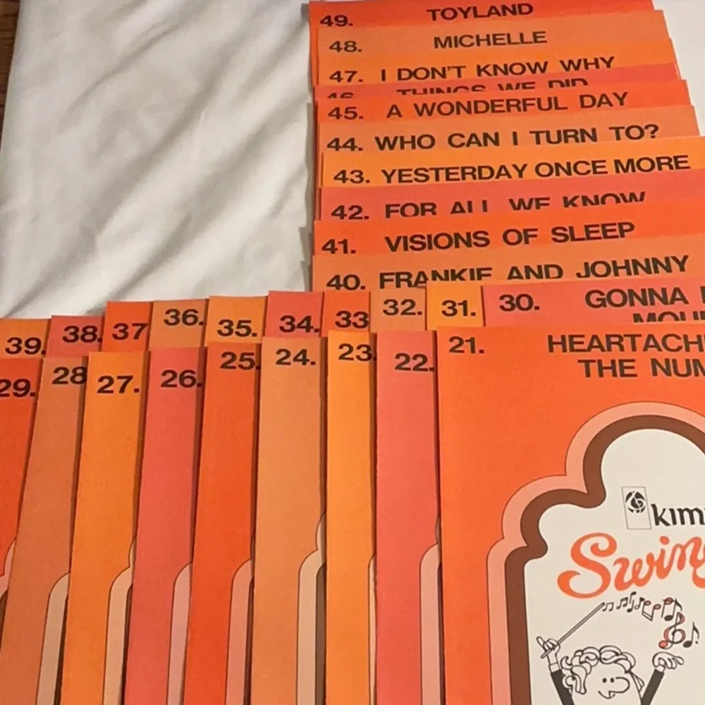 Vintage Swinger Organ Course — Black Box Cover almost complete set missing #50